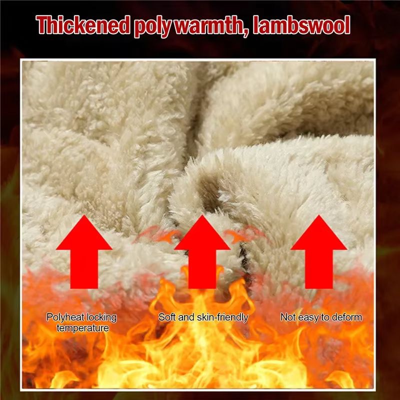 Mens Winter Fleece Sweatpants  Plush Thermal Trousers With Waterproof  Windproof Design 1
