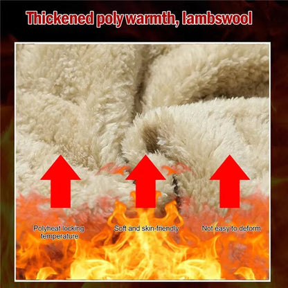 Mens Winter Fleece Sweatpants  Plush Thermal Trousers With Waterproof  Windproof Design 1