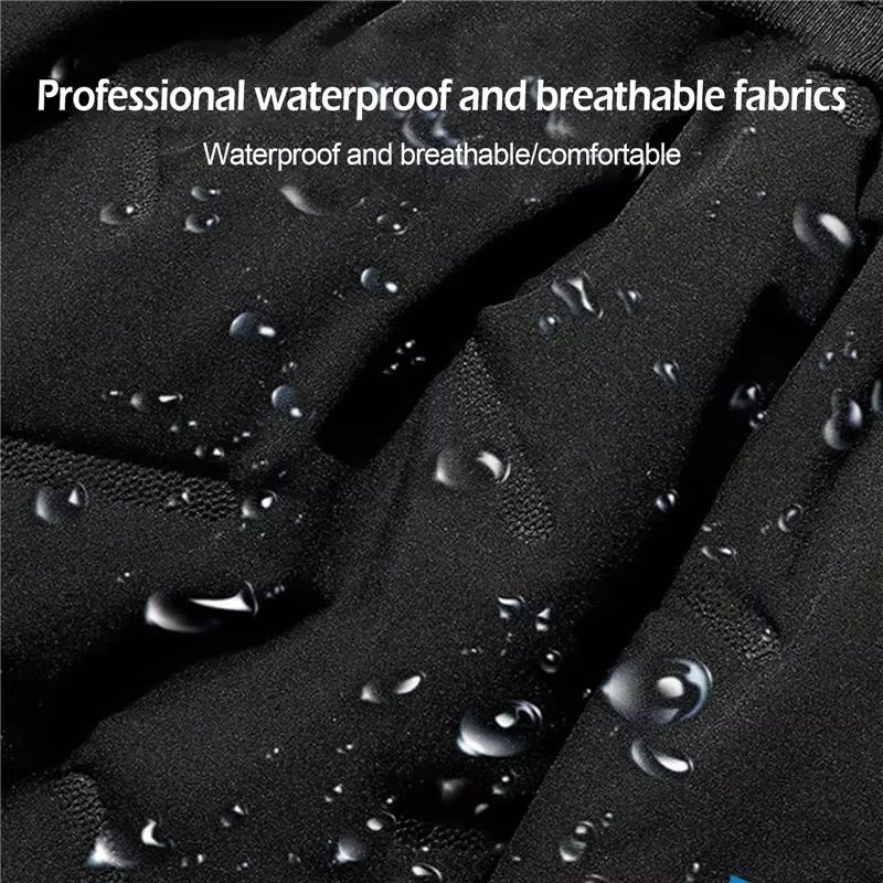 Mens Winter Fleece Sweatpants  Plush Thermal Trousers With Waterproof  Windproof Design 5