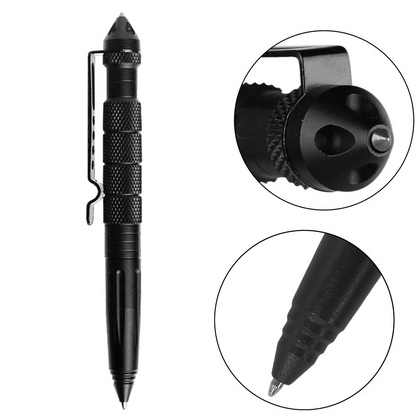 Self Defense Supplies Tactical Pen, Multifunctional Metal Glass Breaker, Emergency Survival Gear Anti Skid