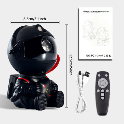 Creative Astronaut Starry Sky Projection Light, Full of Stars Nebula, Moon Lamp for Bedroom Ambiance, Spaceman Laser