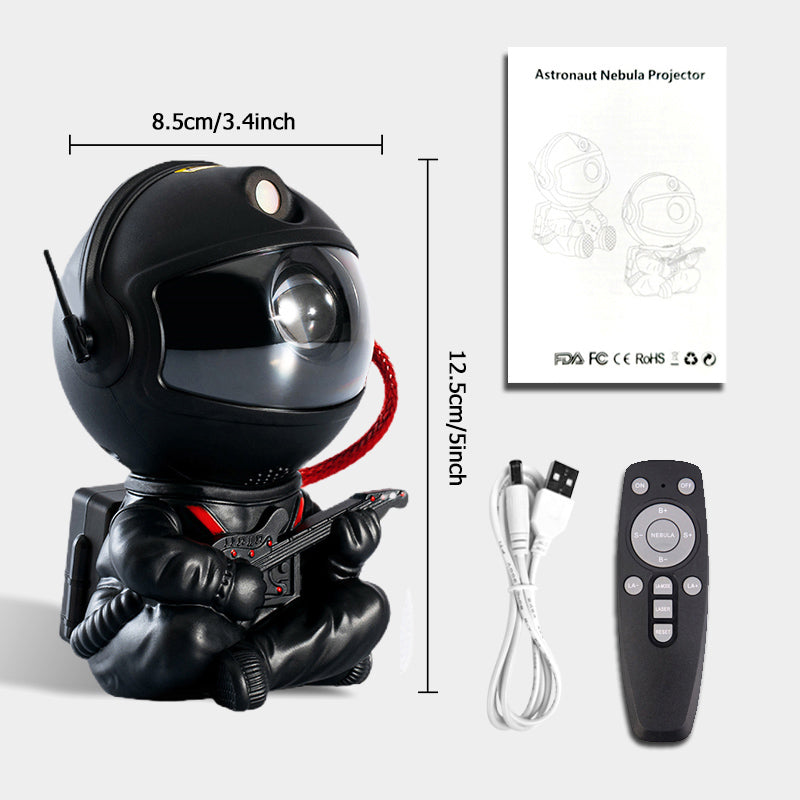 Creative Astronaut Starry Sky Projection Light, Full of Stars Nebula, Moon Lamp for Bedroom Ambiance, Spaceman Laser