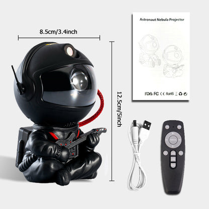 Creative Astronaut Starry Sky Projection Light, Full of Stars Nebula, Moon Lamp for Bedroom Ambiance, Spaceman Laser