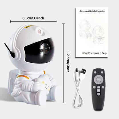 Creative Astronaut Starry Sky Projection Light, Full of Stars Nebula, Moon Lamp for Bedroom Ambiance, Spaceman Laser