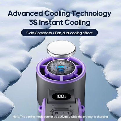 KINSCOTER Portable Turbo Fan  3600mAh Rechargeable Handheld Cooling Fan With 100 Speed Settings  Fo 3