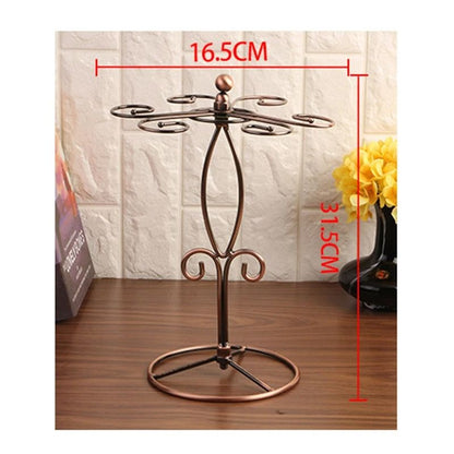 Countertop Wine Glass Rack For 6 Glasses Kitchen Storage And Home Decor 1