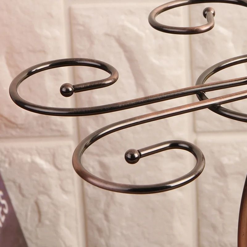 Countertop Wine Glass Rack For 6 Glasses Kitchen Storage And Home Decor 5
