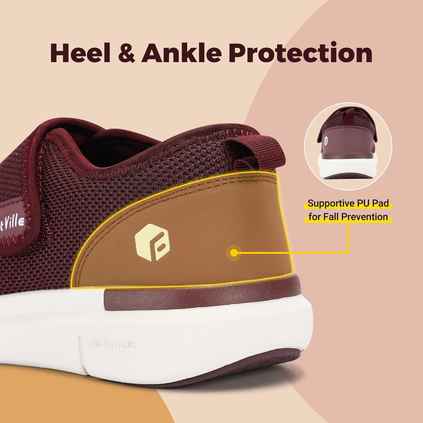Extra Wide Comfortable Womens Diabetic Shoes For Pain Relief And Orthopedic Support 5