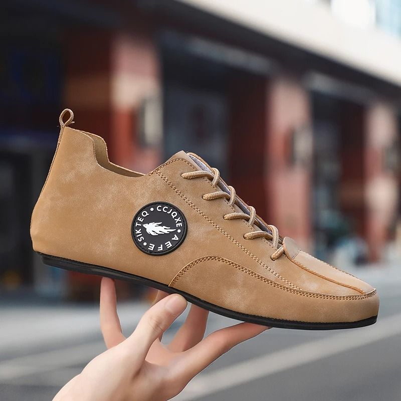 Lightweight Men Loafers Lace Up Casual Driving Shoes With Soft Sole 2