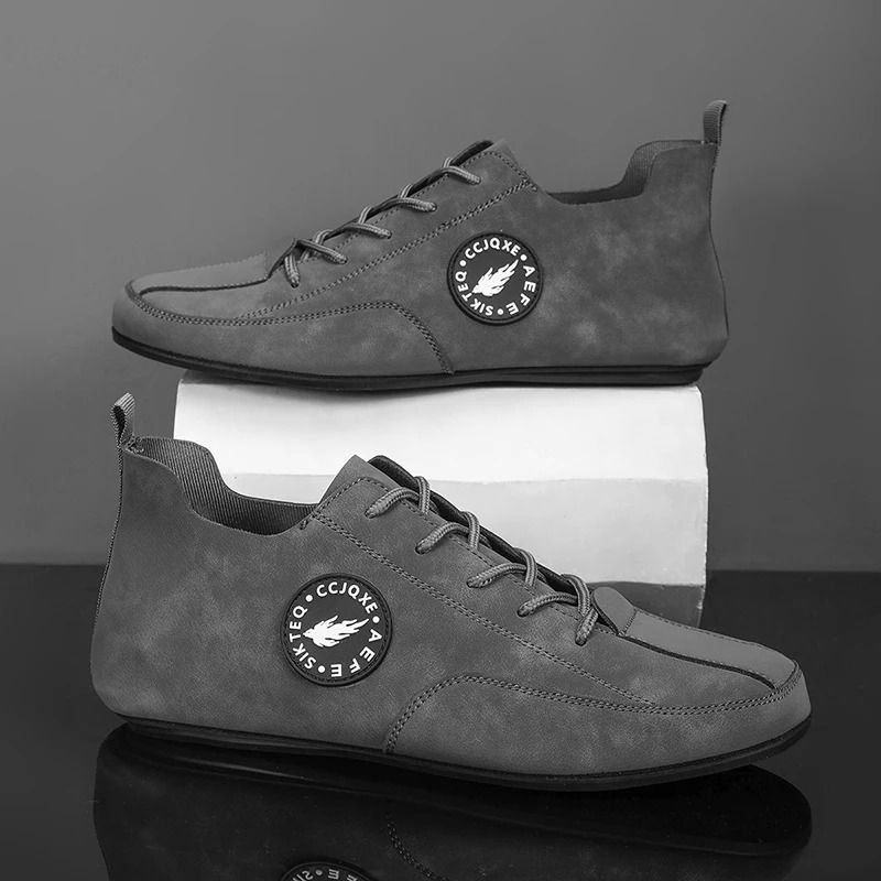 Lightweight Men Loafers Lace Up Casual Driving Shoes With Soft Sole 8