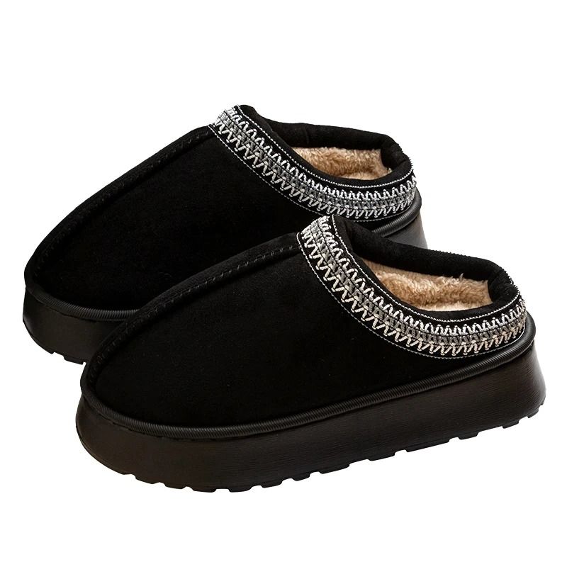 Winter Plush Women Slippers Anti Slip Thick Sole Warm Indoor Outdoor 8