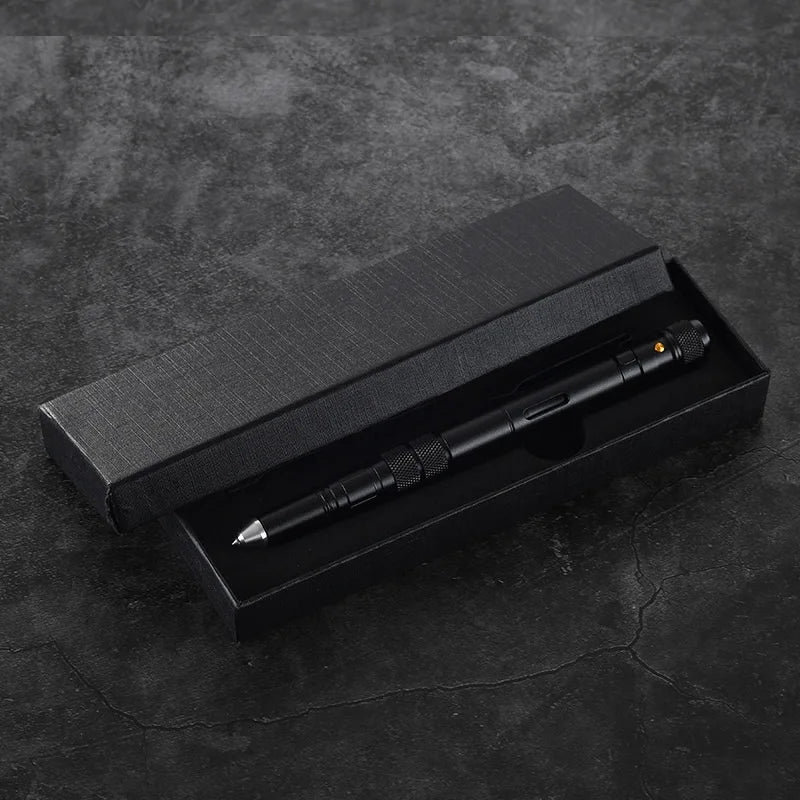 4 In 1 Portable Multifunctional Tactical Pen Outdoor Defense Anti Skid Ballpoint Pen Flashlight Gla 5