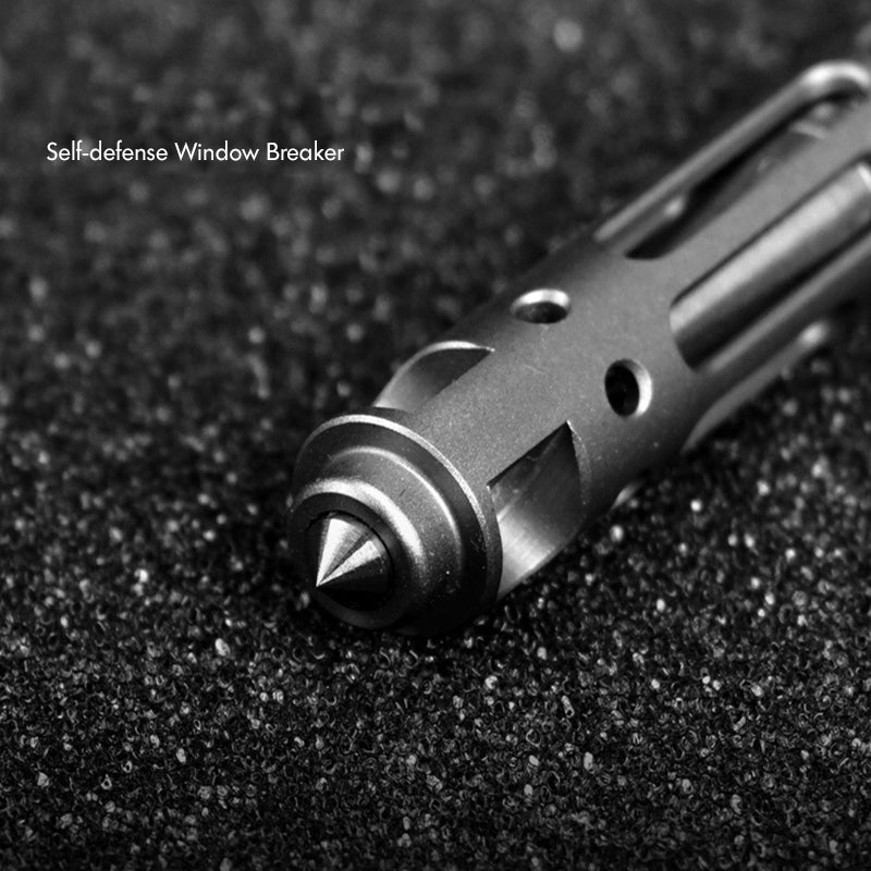 Self Defense Outdoor Tool Keychain Titanium TC4 Tactical Pen, Portable Pocket Business Writing Pen Broken Window Tool