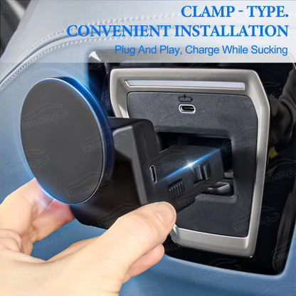 BMW 5 Series G60 G61 G68 Phone Holder Seat Backrest Magnetic Wireless Charging Mount For 530i VIII  1
