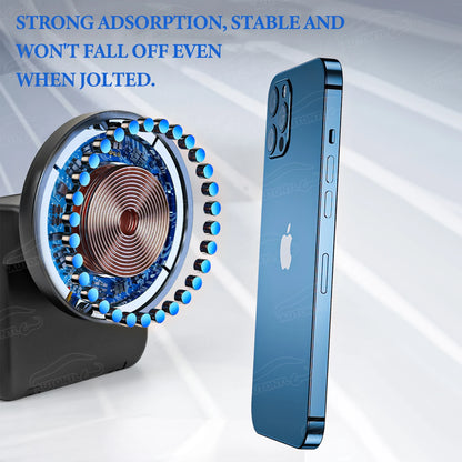 BMW 5 Series G60 G61 G68 Phone Holder Seat Backrest Magnetic Wireless Charging Mount For 530i VIII  4