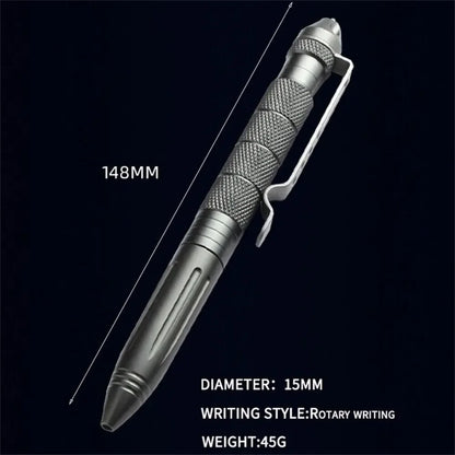 High Quality Self Defense Pen Aluminum Glass Breaker Multi Functional Tactical Pen Steel Anti Skid  1