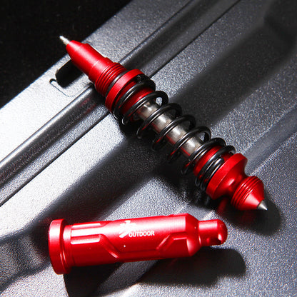 Multifunctional EDC Portable Tactical Pen, Tungsten Steel Head, Self Defense Anti Wolf Artifact Broken Window Tool
