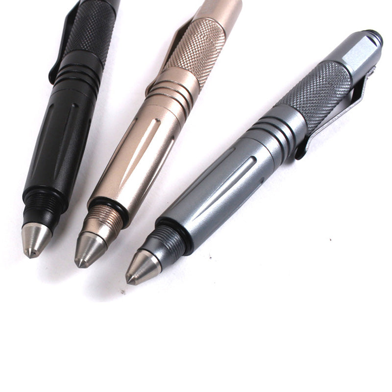Portable Tactical Pen Self Defense Tool with Flashlight, Bottle Opener, Glass Breaker, Outdoor Emergency EDC Gift Box