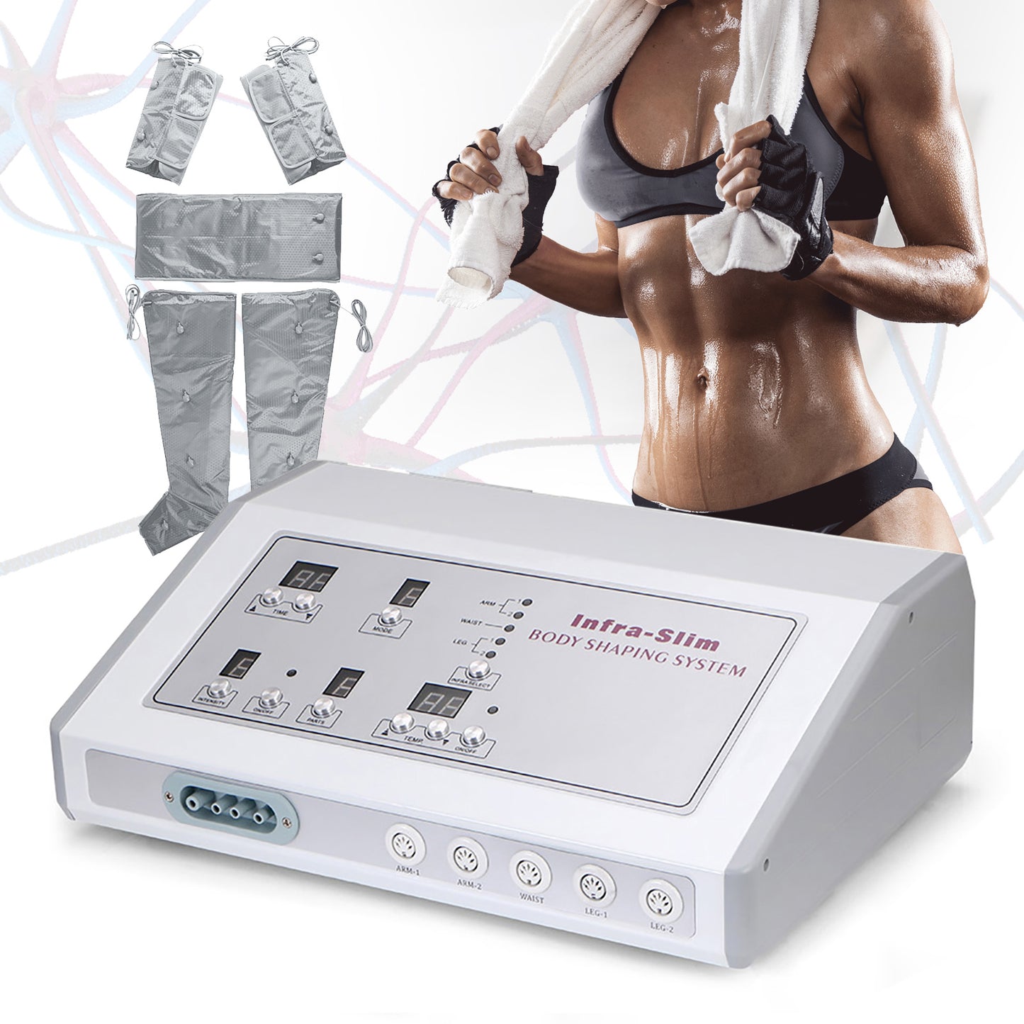 Far-infrared Ray Heating, Air Pressure Slimming Suit, Pressotherapy Body Contouring Machine for Weight Loss & Detox