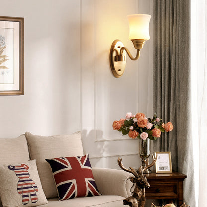 12W Warm White LED Wall Sconce Light, American Simple Traditional Design for Bedroom, Living Room & Corridor Ambient