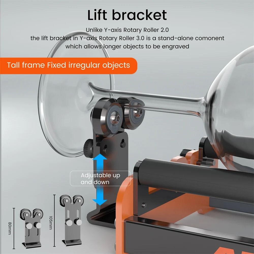 Laser Rotary Roller For Engraving Cylindrical Objects 2