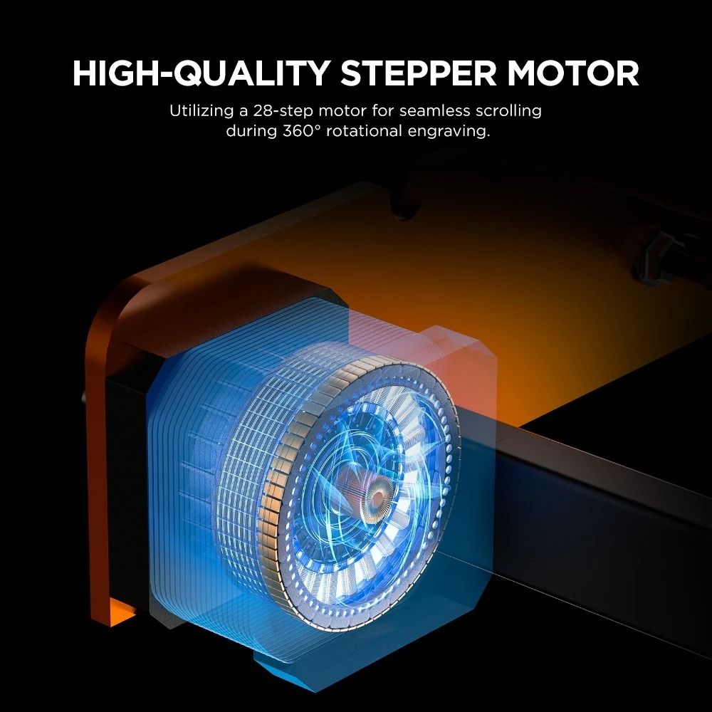 Laser Rotary Roller For Engraving Cylindrical Objects 4