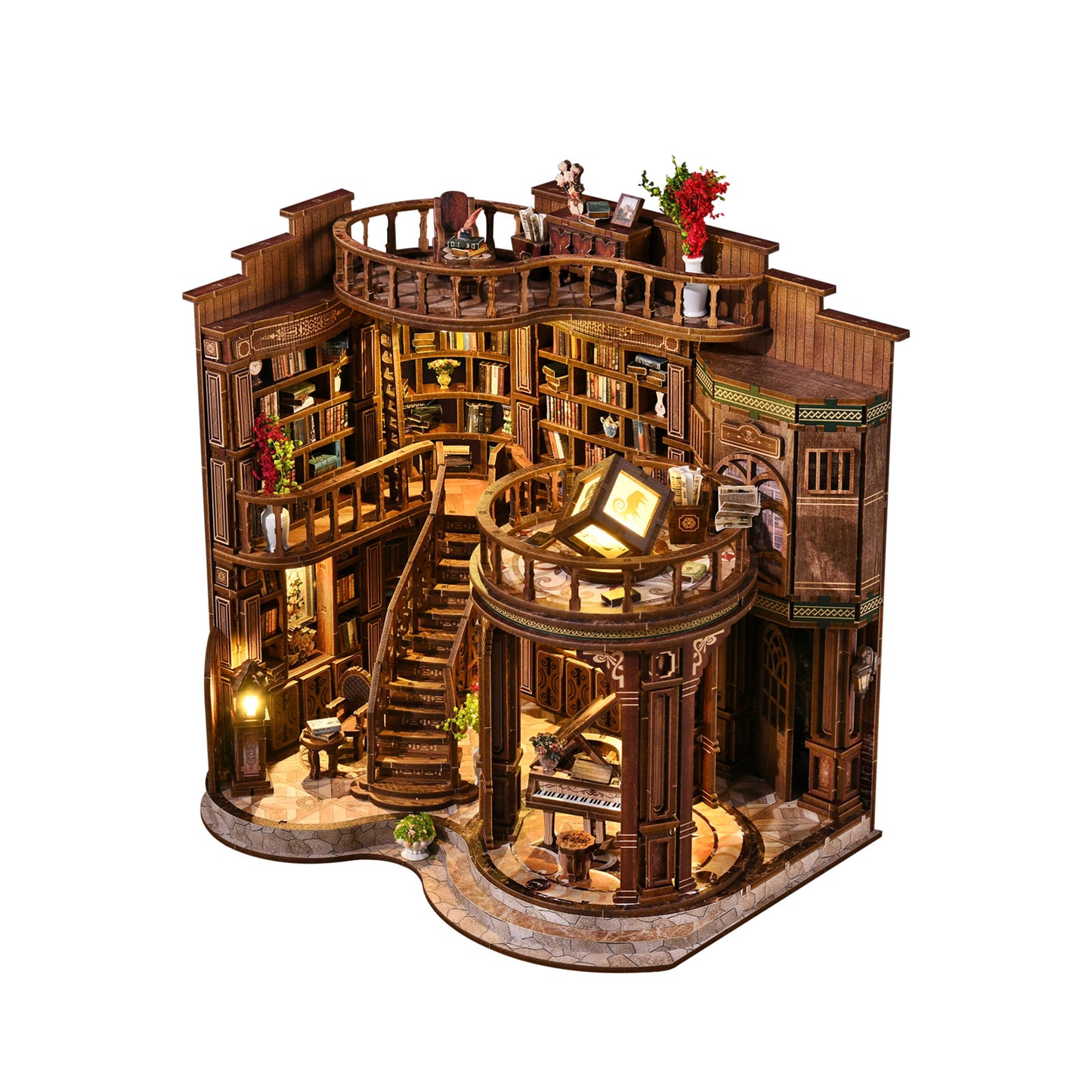 DIY handmade toy sets, book house assembly, architecture, miniature kits, book models, ornaments, room decorations