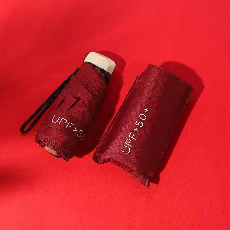 Mini Five-Fold Umbrella, Ultimate Sun Protection & Anti-UV Portable Umbrella for Men, Women