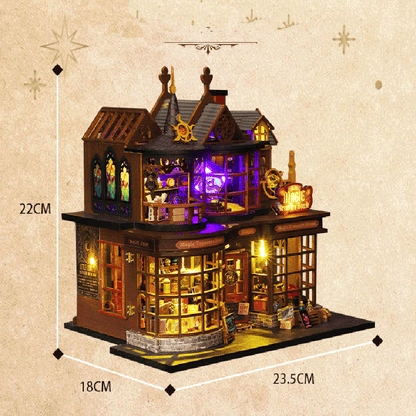 Wooden Mini DIY Dollhouse Kit Dollhouse Furniture Accessories Creative Toys For Kids Birthday Chris 5