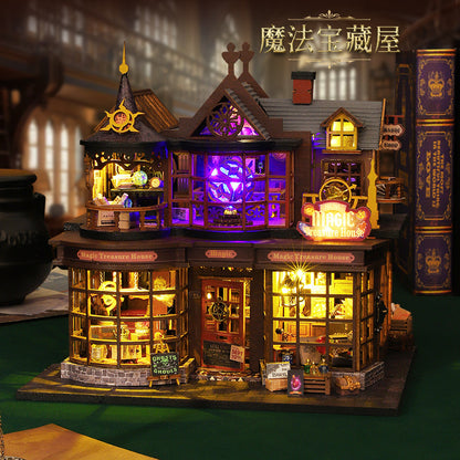 Wooden Mini DIY Dollhouse Kit Dollhouse Furniture Accessories Creative Toys For Kids Birthday Chris 2