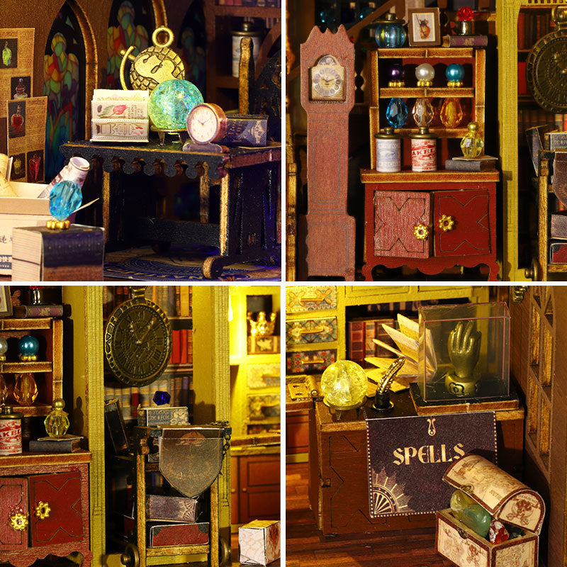 Wooden Mini DIY Dollhouse Kit Dollhouse Furniture Accessories Creative Toys For Kids Birthday Chris 3