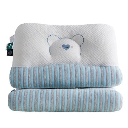 Feather Velvet Neck Pillow With High Elastic Support 5