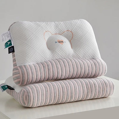 Feather Velvet Neck Pillow With High Elastic Support 6
