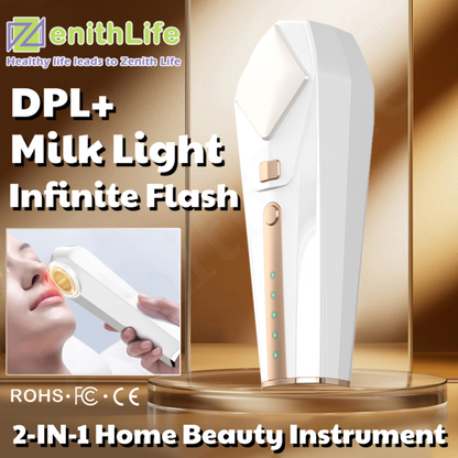 DPL Milk Light 2-in-1 Skin Rejuvenation Beauty Device, Professional Anti-Wrinkle & Whitening Spot Removal with Overheat