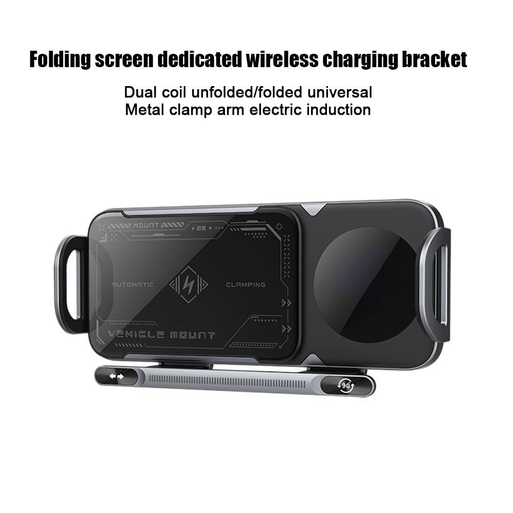Wireless Charging Stand  Rotating Phone Holder For Samsung Automatic Horizontal Screen Bracket Smar 2