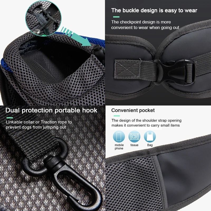 Breathable Mesh Pet Sling Shoulder Carrier 1