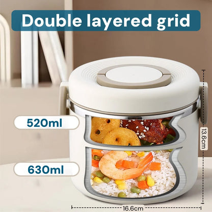 Stainless Steel Lunchbox, Portable Insulated Food Container, Bento Lunch Box, Hot Food Thermos Storage