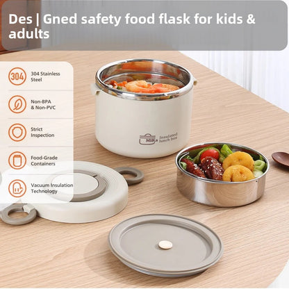 Stainless Steel Lunchbox, Portable Insulated Food Container, Bento Lunch Box, Hot Food Thermos Storage