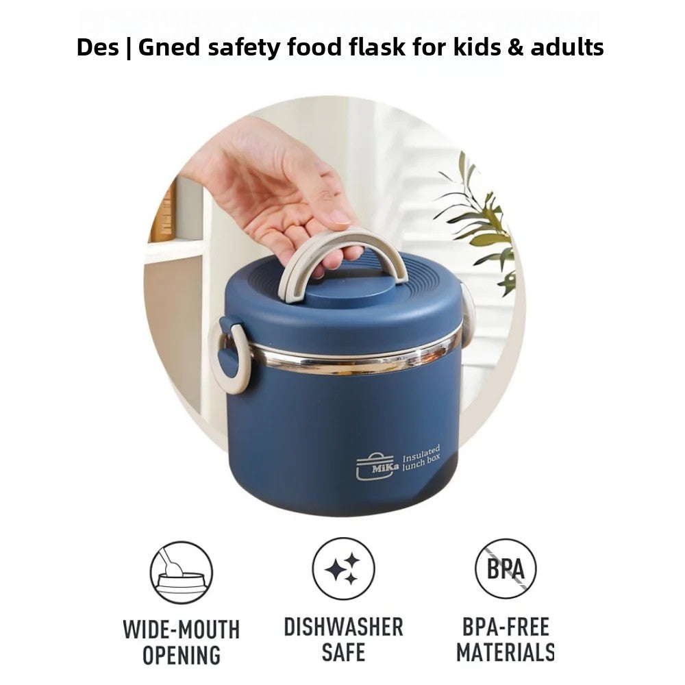 Stainless Steel Lunchbox, Portable Insulated Food Container, Bento Lunch Box, Hot Food Thermos Storage