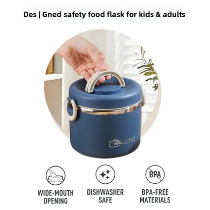 Stainless Steel Lunchbox, Portable Insulated Food Container, Bento Lunch Box, Hot Food Thermos Storage