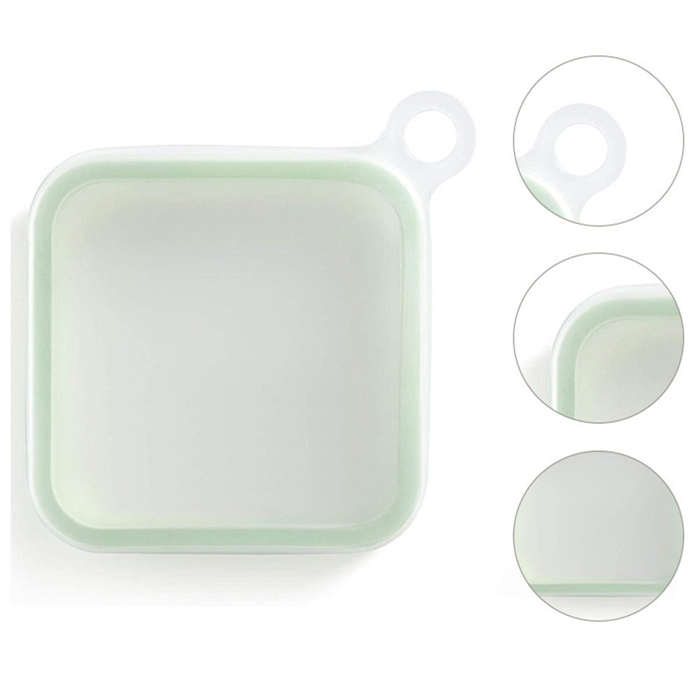 Silicone Sandwich Toast Box Portable, Bento Box With Handle, Food Container, Student Office Snack Lunch Box