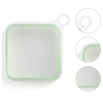 Silicone Sandwich Toast Box Portable, Bento Box With Handle, Food Container, Student Office Snack Lunch Box