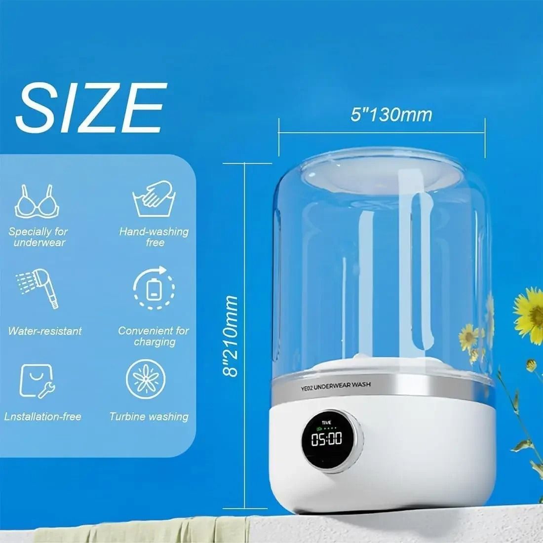 Portable Mini Washing Machine For Travel 3
