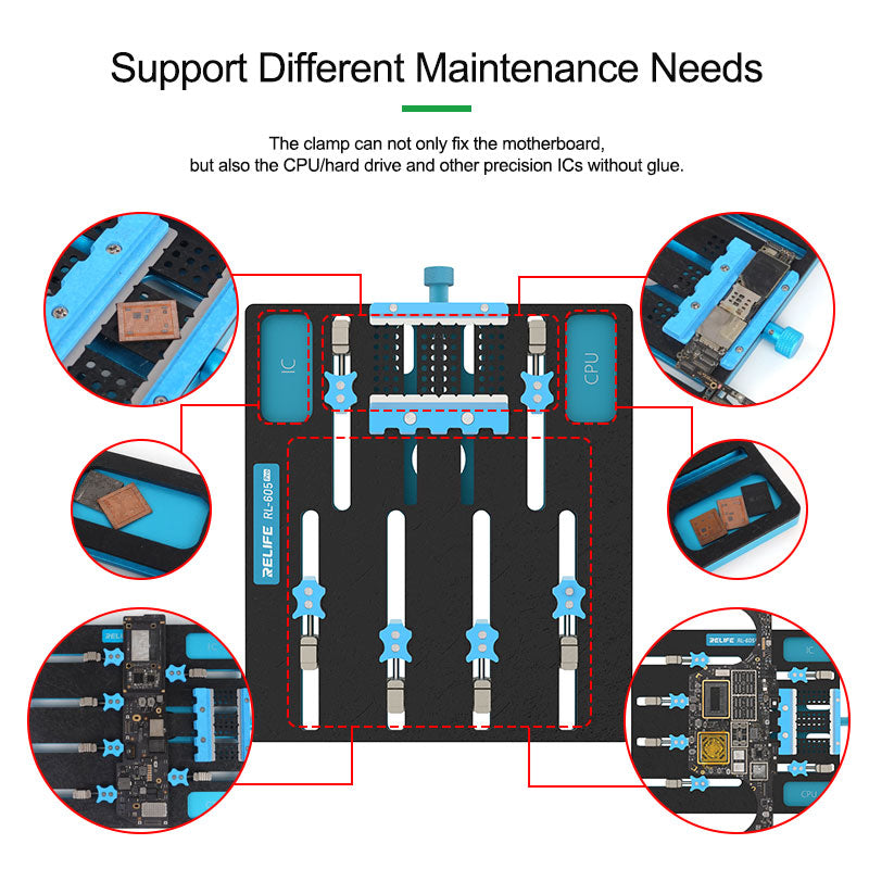 RL605 Pro Motherboard Repair Station 360 Rotating Fixture For Laptop Chip Removal BGA Soldering  Gl 2