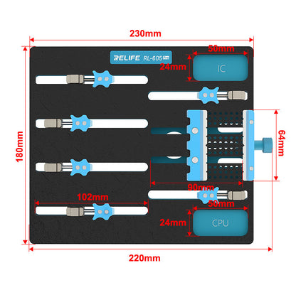 RL605 Pro Motherboard Repair Station 360 Rotating Fixture For Laptop Chip Removal BGA Soldering  Gl 5