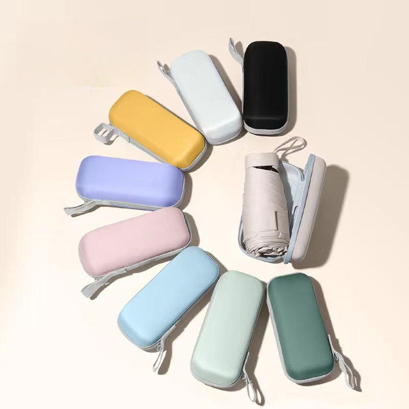 Mini Sun Umbrella, Protective, UV Resistant for Rain or Shine Use