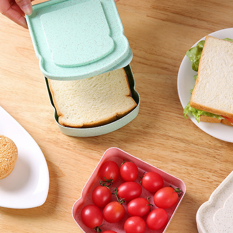 EcoFriendly Lunch Box With Lid Reusable Sandwich Containers Food Storage Box For School Picnic Offi 1