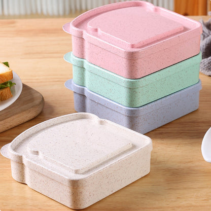 EcoFriendly Lunch Box With Lid Reusable Sandwich Containers Food Storage Box For School Picnic Offi 5