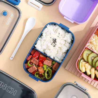 Microwave Heat-Resistant Plastic Lunch Box Preservation Box, Fruit Storage and Sealing Box for Kitchen Use