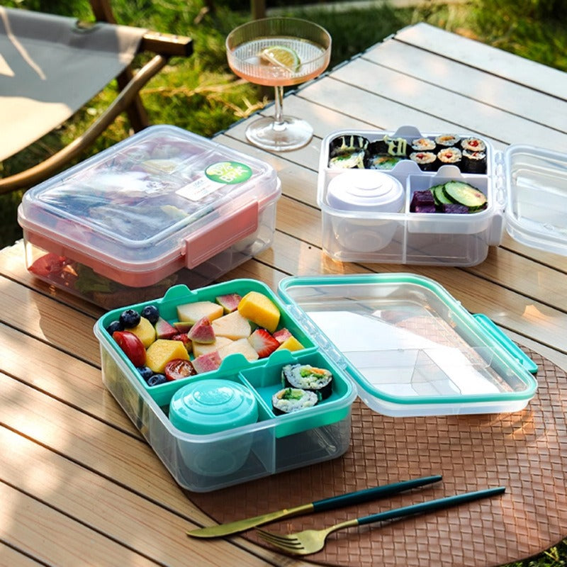 Kids Double Togo Yogurt Lunch Box Microwave Bento Boxes Leakproof Food Storage Container For School 2